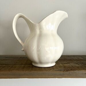 Elegant Cream Ceramic Pitcher